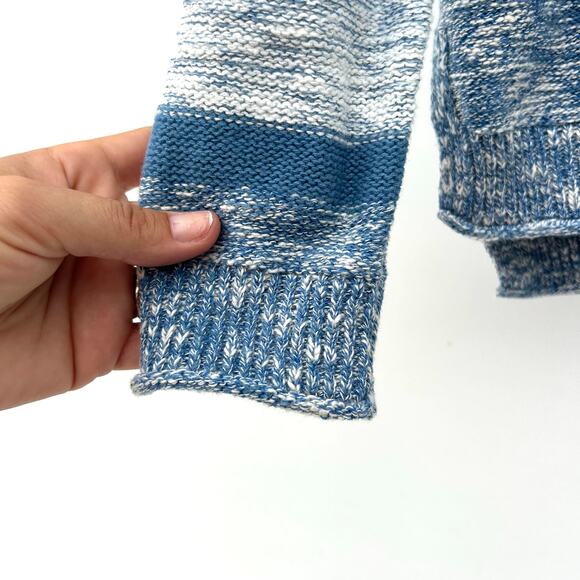 Sundance Danser au Soleil Knit Sweater Blue Pullover Cotton Jumper Medium - Picture 5 of 10